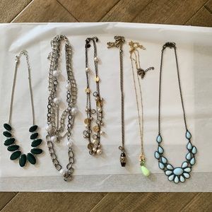 Bundle of SIX necklaces!